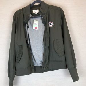 Trendy Converse Baseball Jacket💚